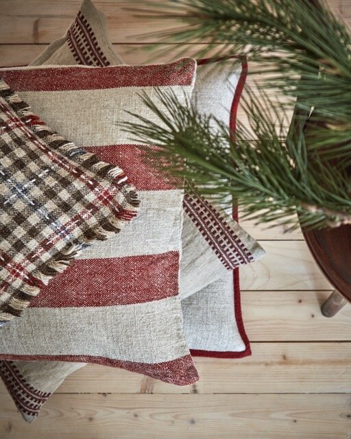 Cushion Cover Noel Red/Beige