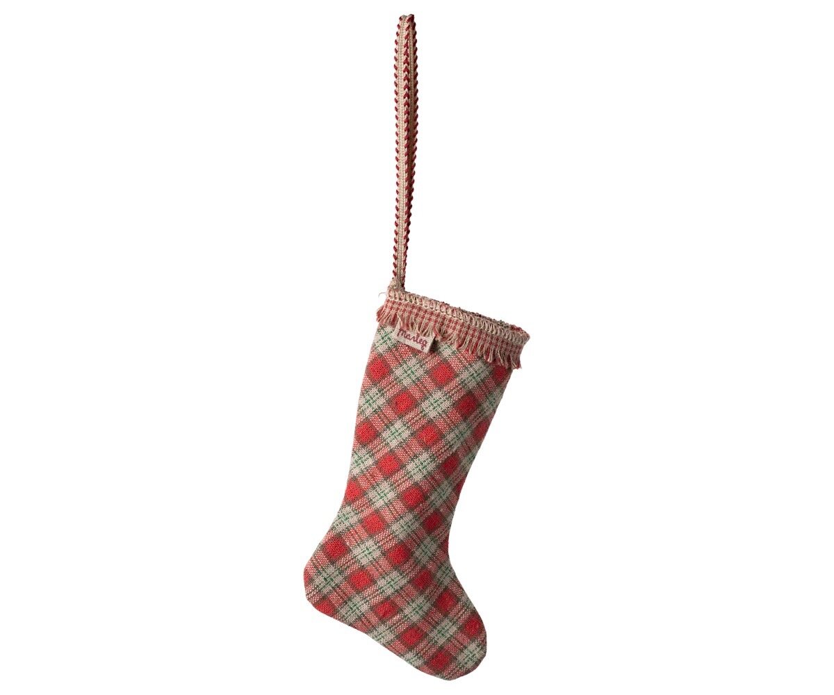 Stocking Ornament Checkered