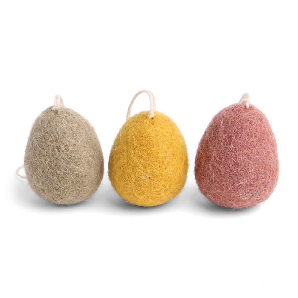 Eggs Burnt Colors Set of 3