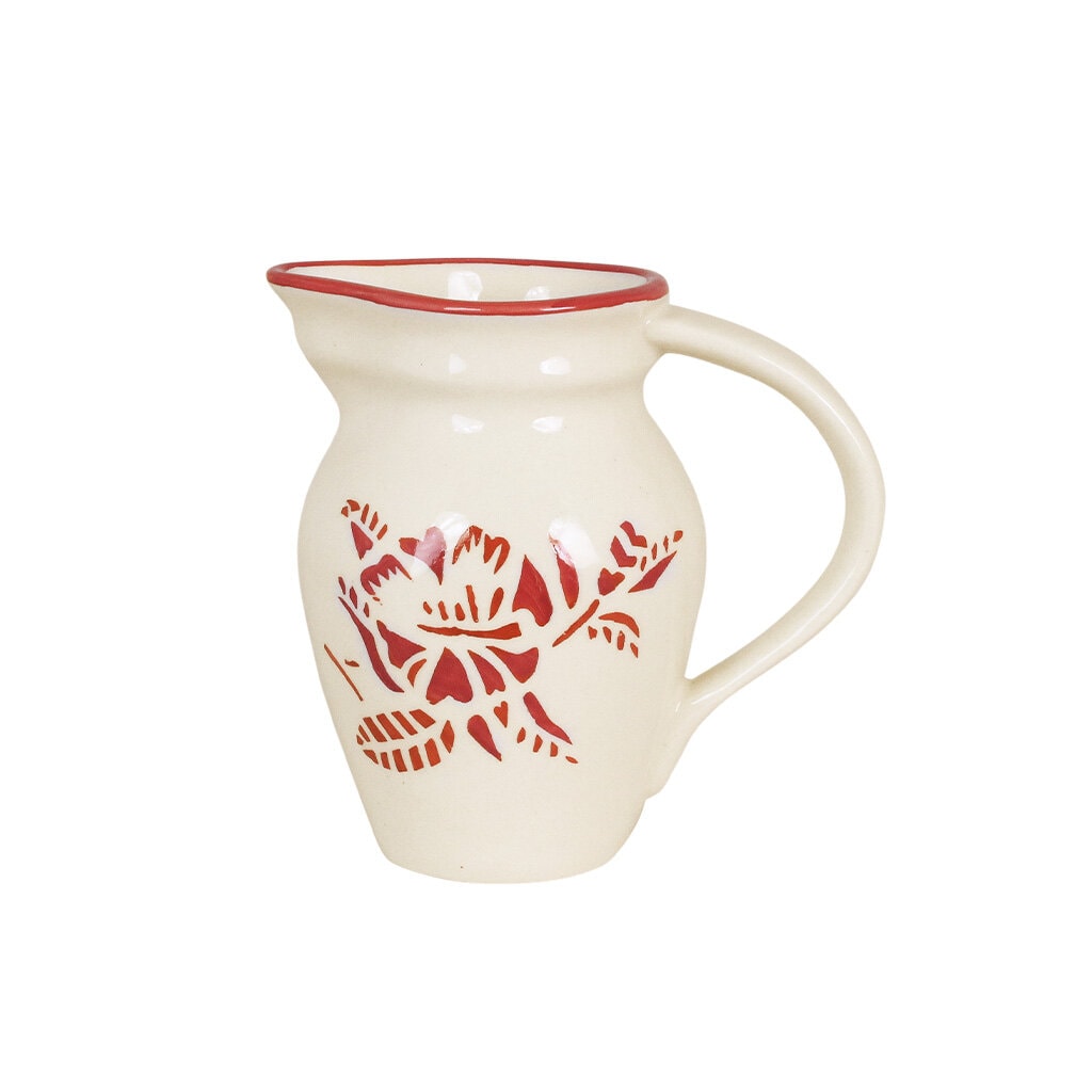 Small Jug Marion Flower Red