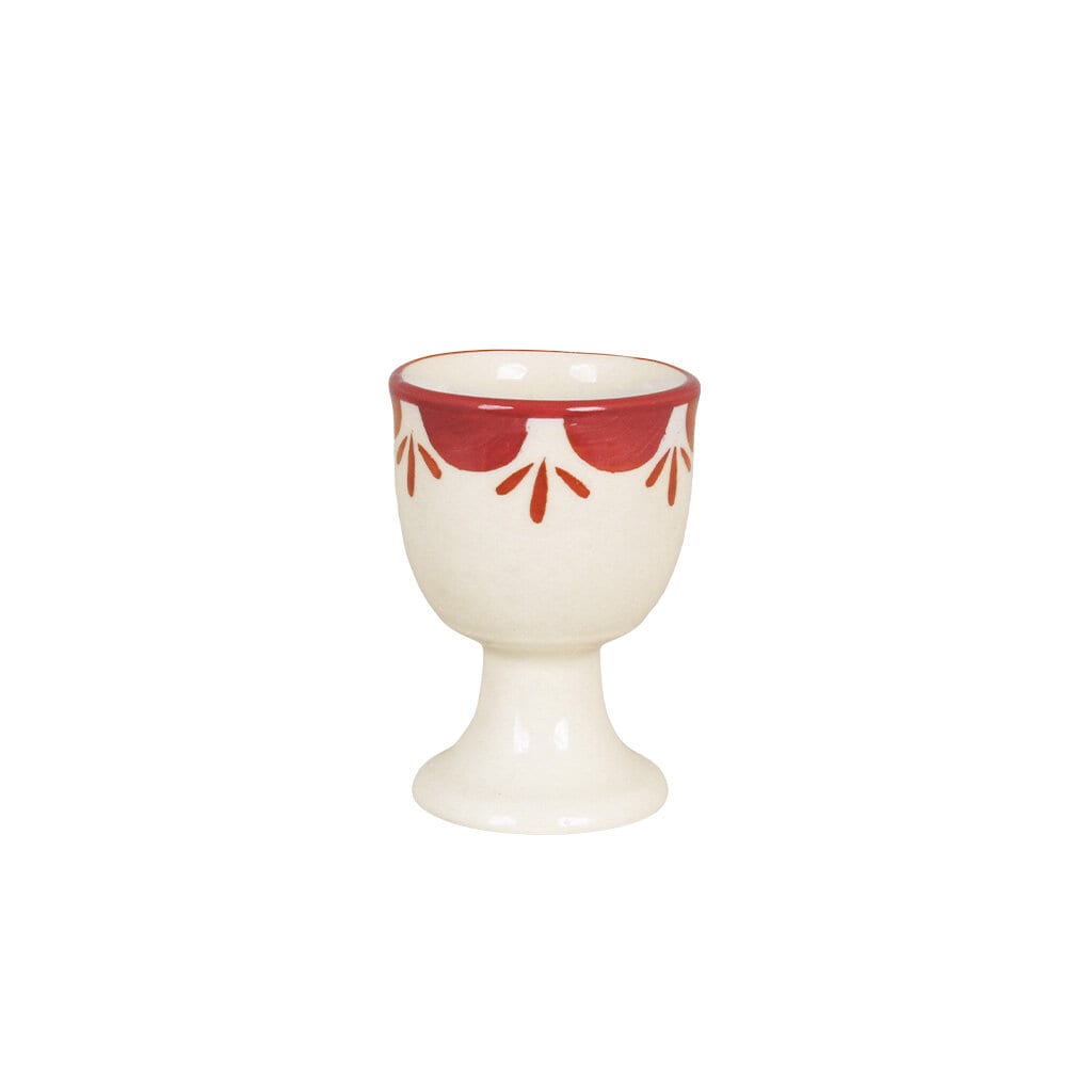 Egg Cup Marion Flower Red