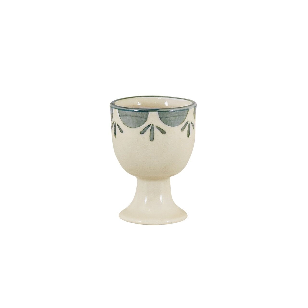 Egg Cup Marion Flower Green