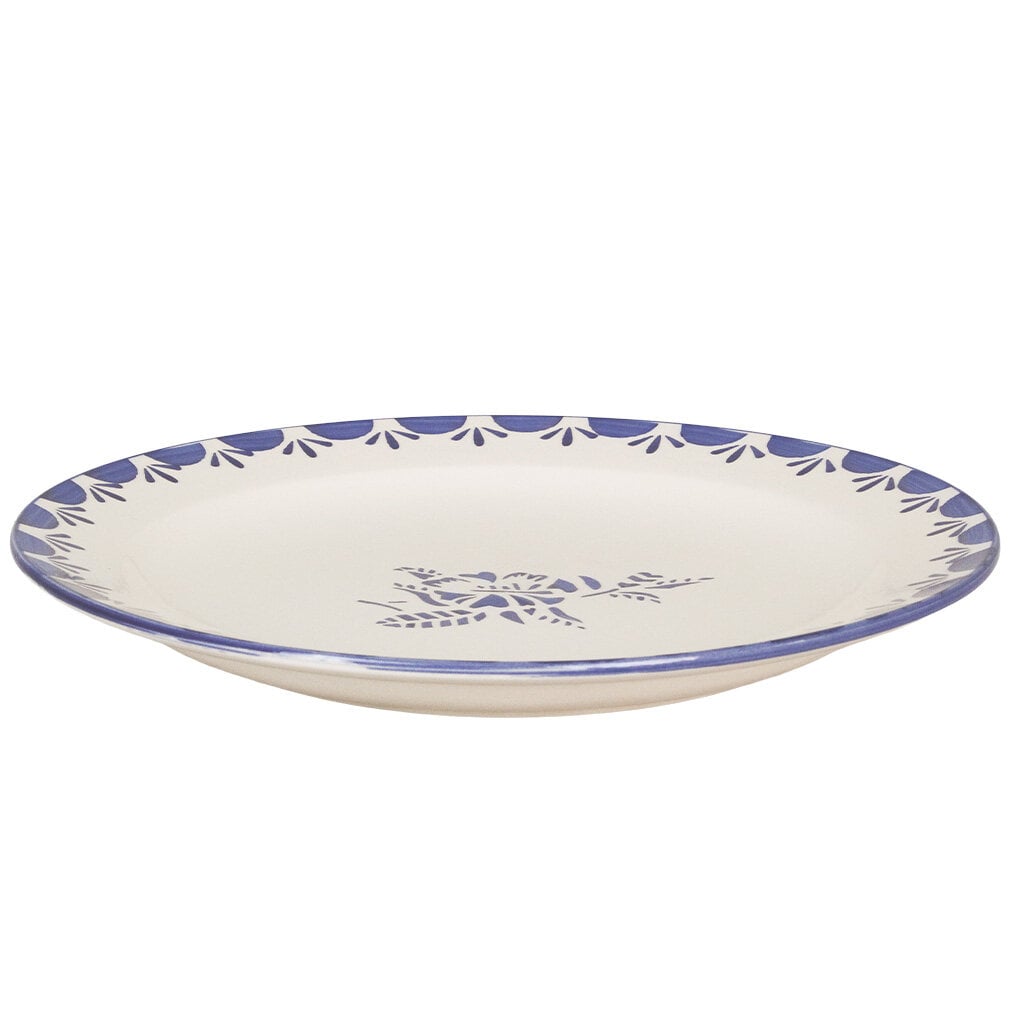 Plate Marion Flower Blue