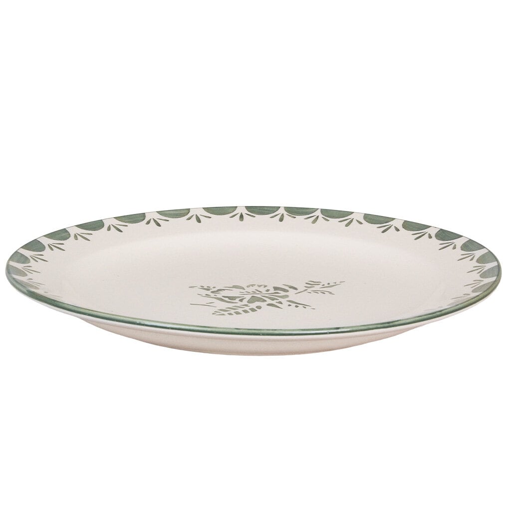 Plate Marion Flower Green