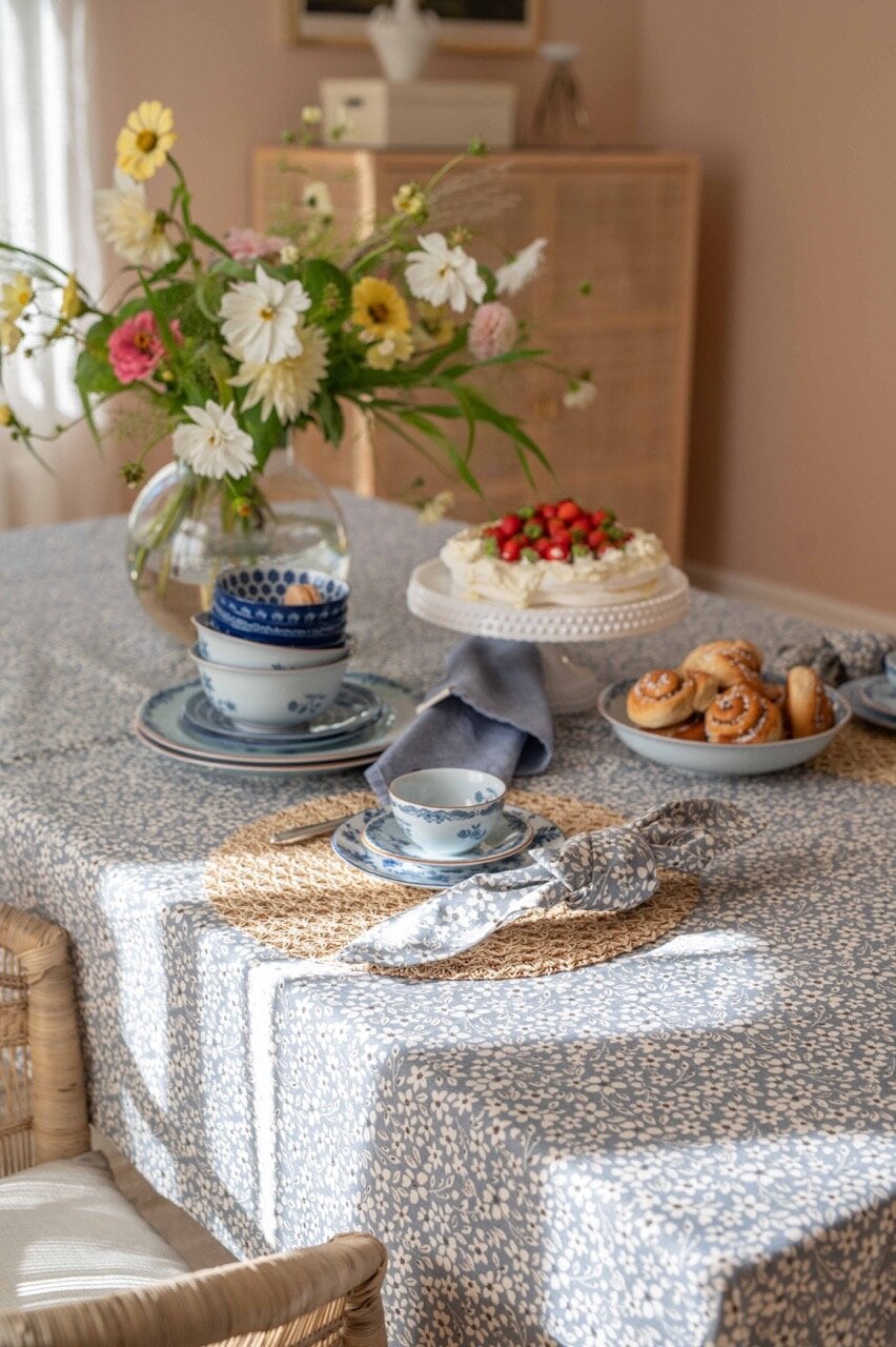 Table Cloth Lisen Blue