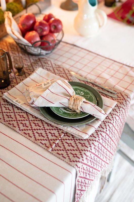 Table Cloth Lucas Red