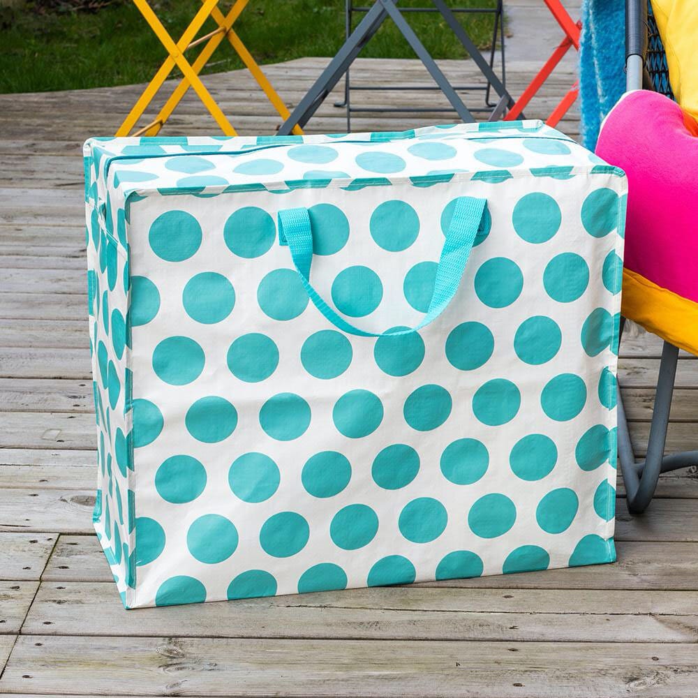 Jumbo Bag Spotlight Turquoise/Cream