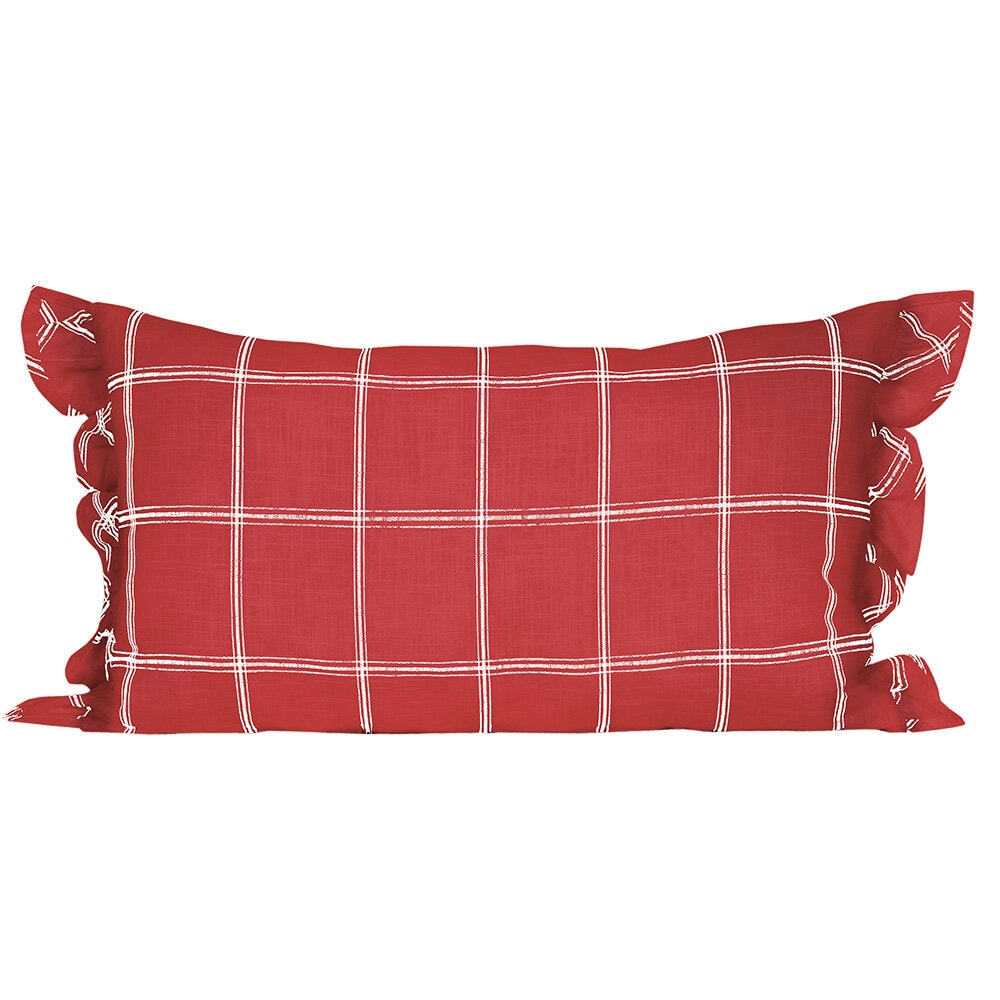 Cushion Cover Alma 40 x 60 Red/White