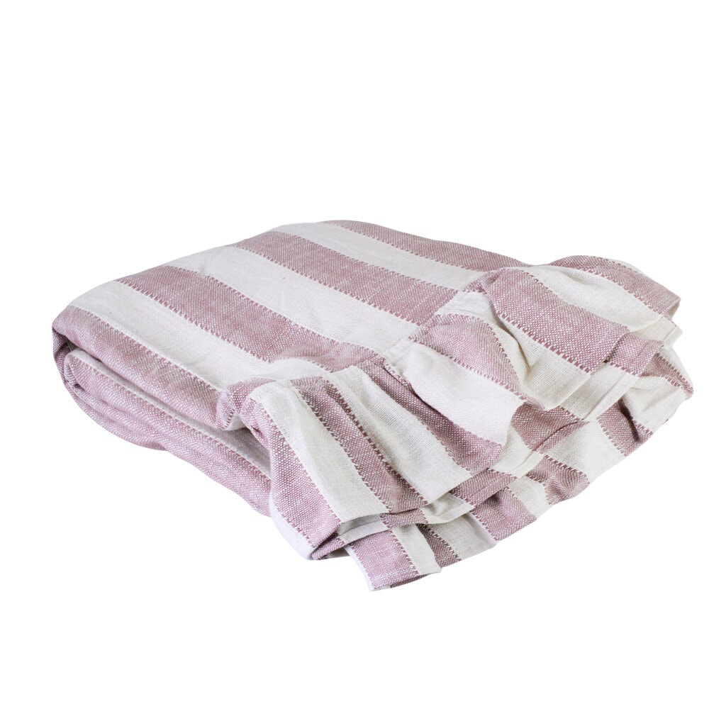 Table Cloth Ida Stripe Pink/White