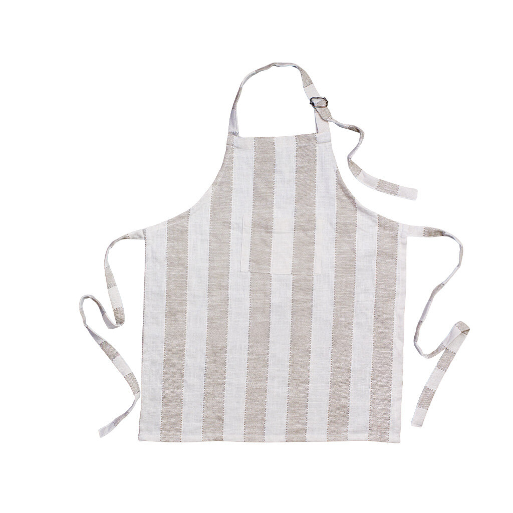 Children´s Apron Stripe Beige/White