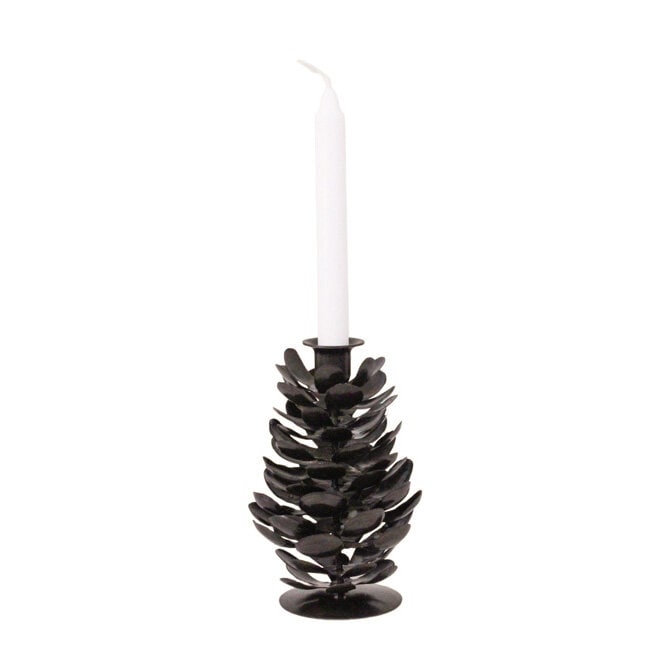 Candle Holder Cone Antique Brown