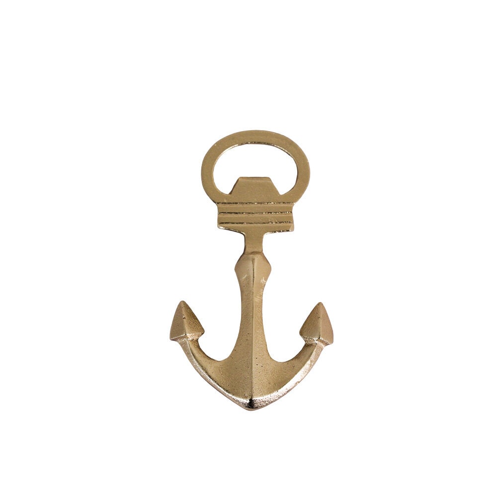 Bottle Opener Anchor Antique Brass