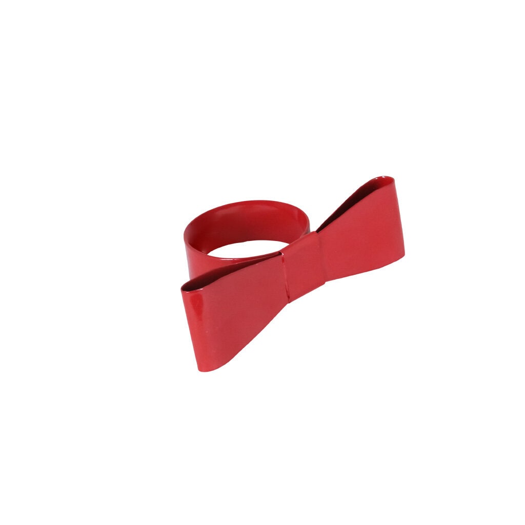 Napkin Ring Bow Red