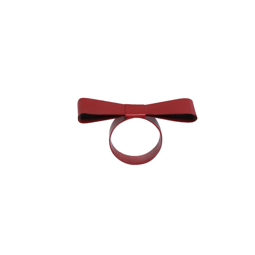 Napkin Ring Bow Red