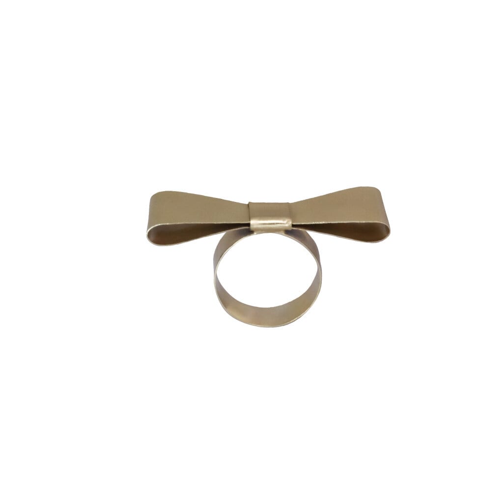 Napkin Ring Bow Brass