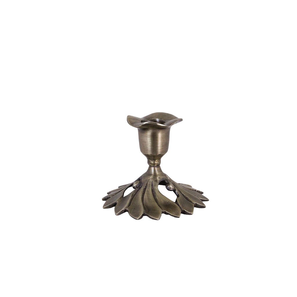 Candle Holder Florence Antique Brass