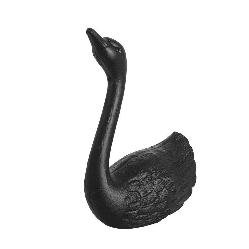 Book End Swans S/2 Cast Iron