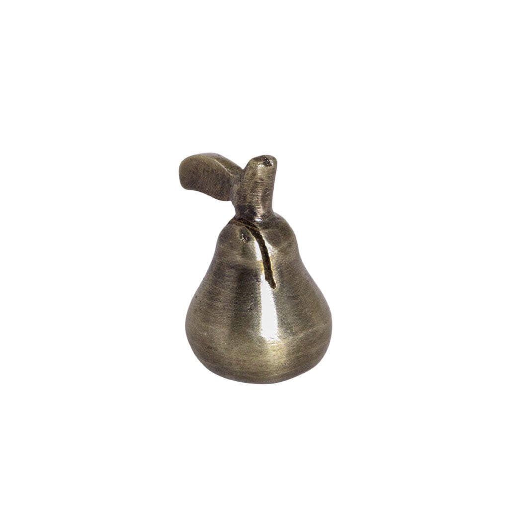 Holder For Table Placement Pear Antique Brass