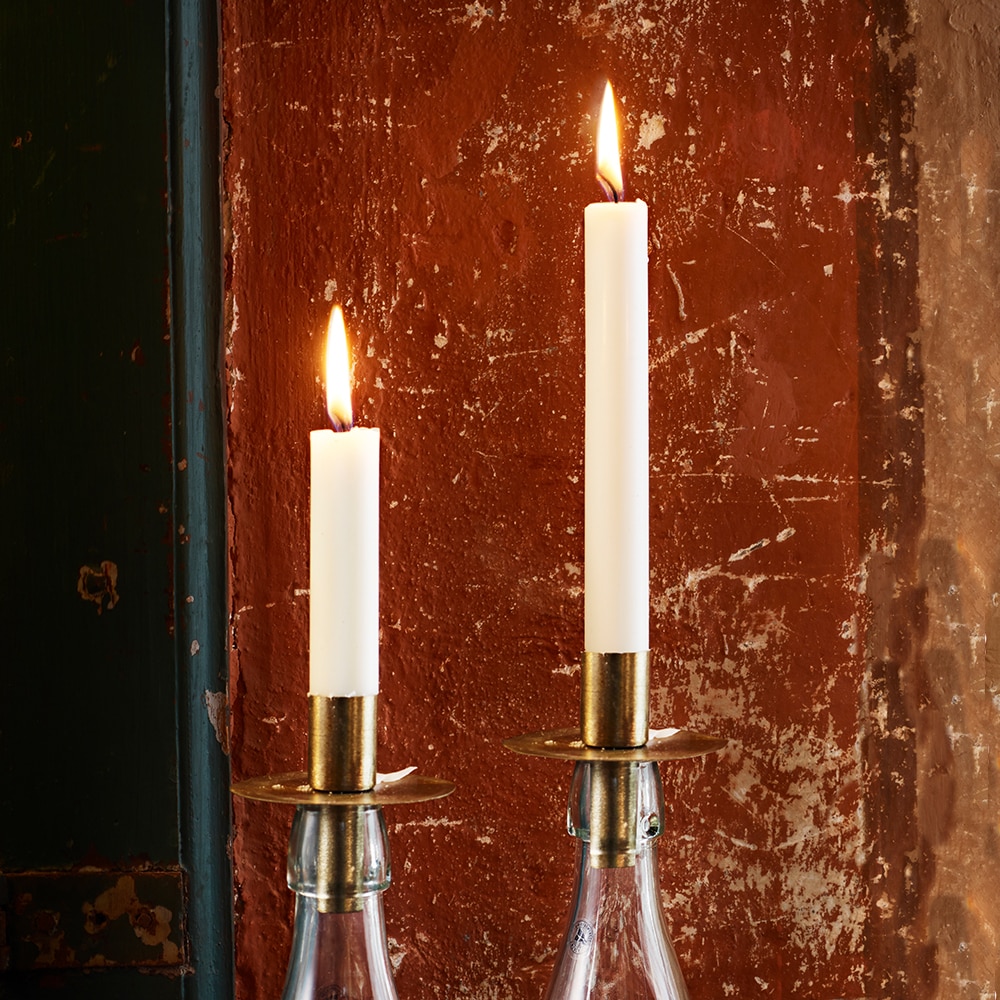 Candle Holder for Bottle Brass