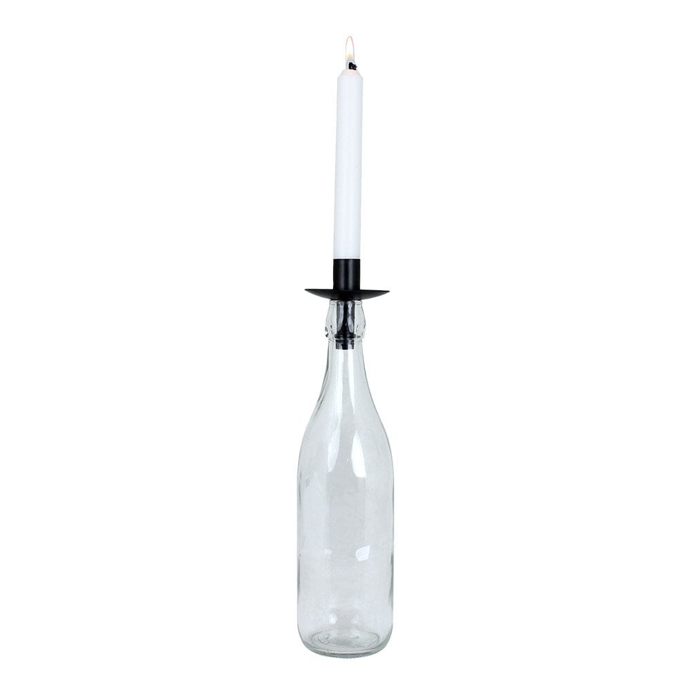 Candle Holder for Bottle Matt Black