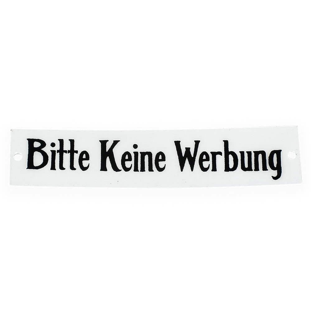 Sign Bitte Keine Werbung