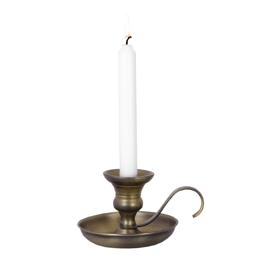 Candle Holder Gunnar Antique Brass