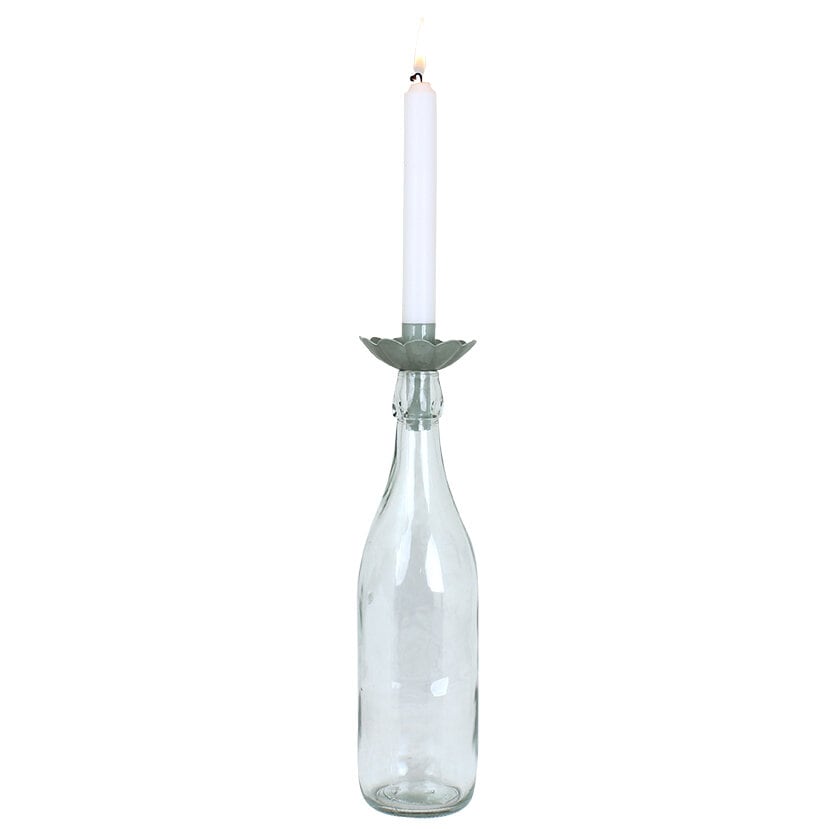 Candle Holder for Bottle Ingrid Green