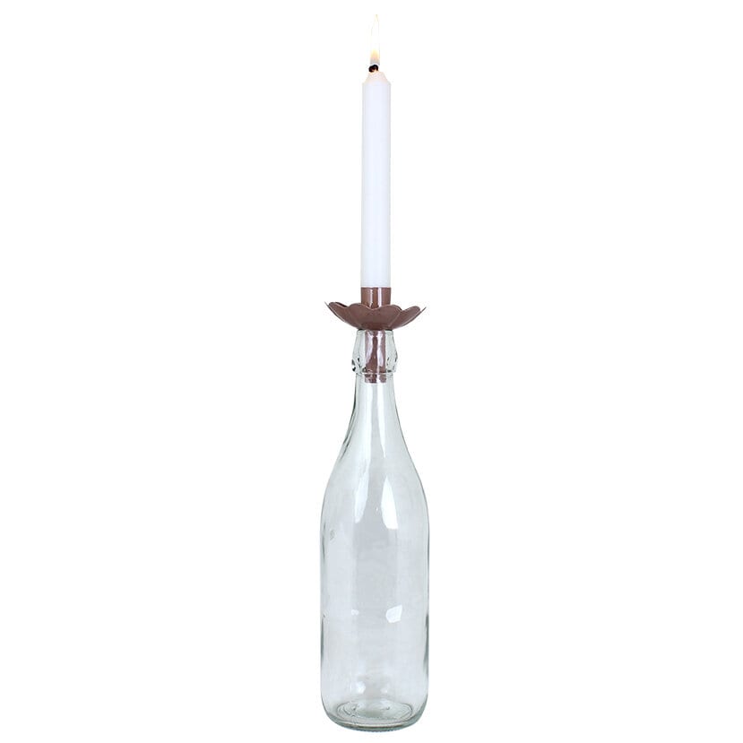 Candle Holder for Bottle Ingrid Pink