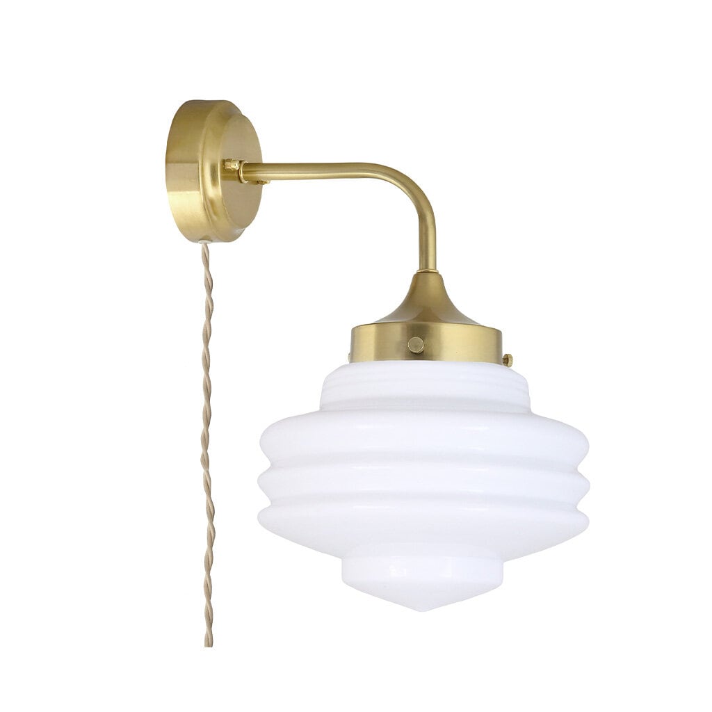 Wall Lamp Valter Brass/Opal White