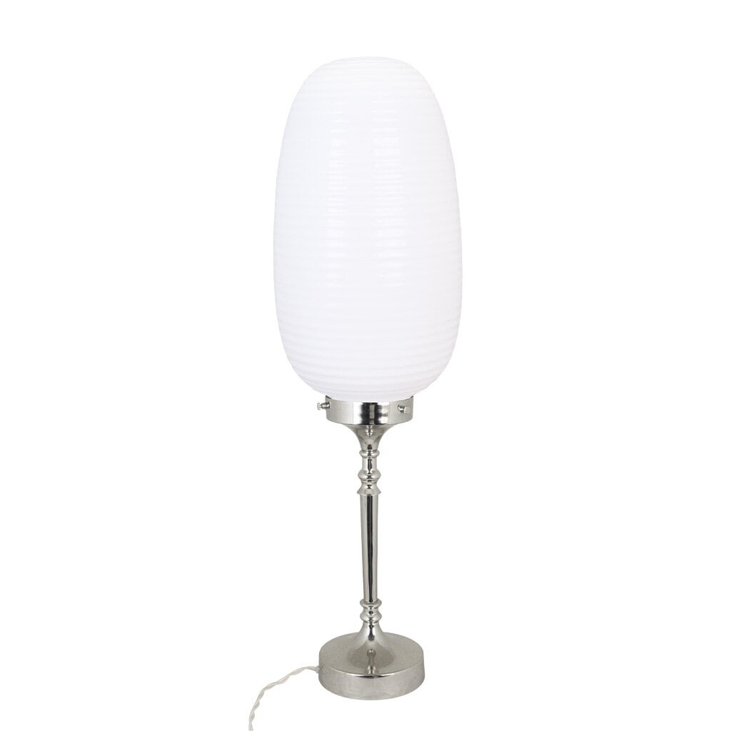 Table Lamp Evald Nickel/Opal White