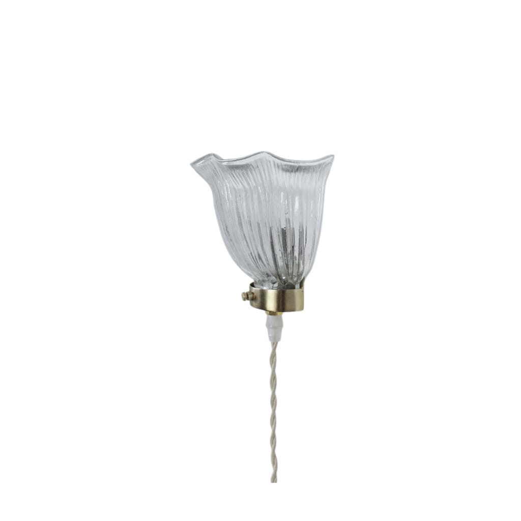 Wall Lamp Greta Wavy Clear/Brass