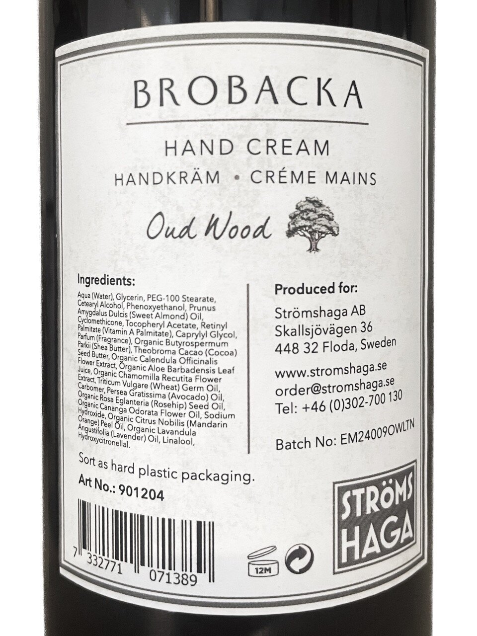 Hand Cream Brobacka Oud Wood