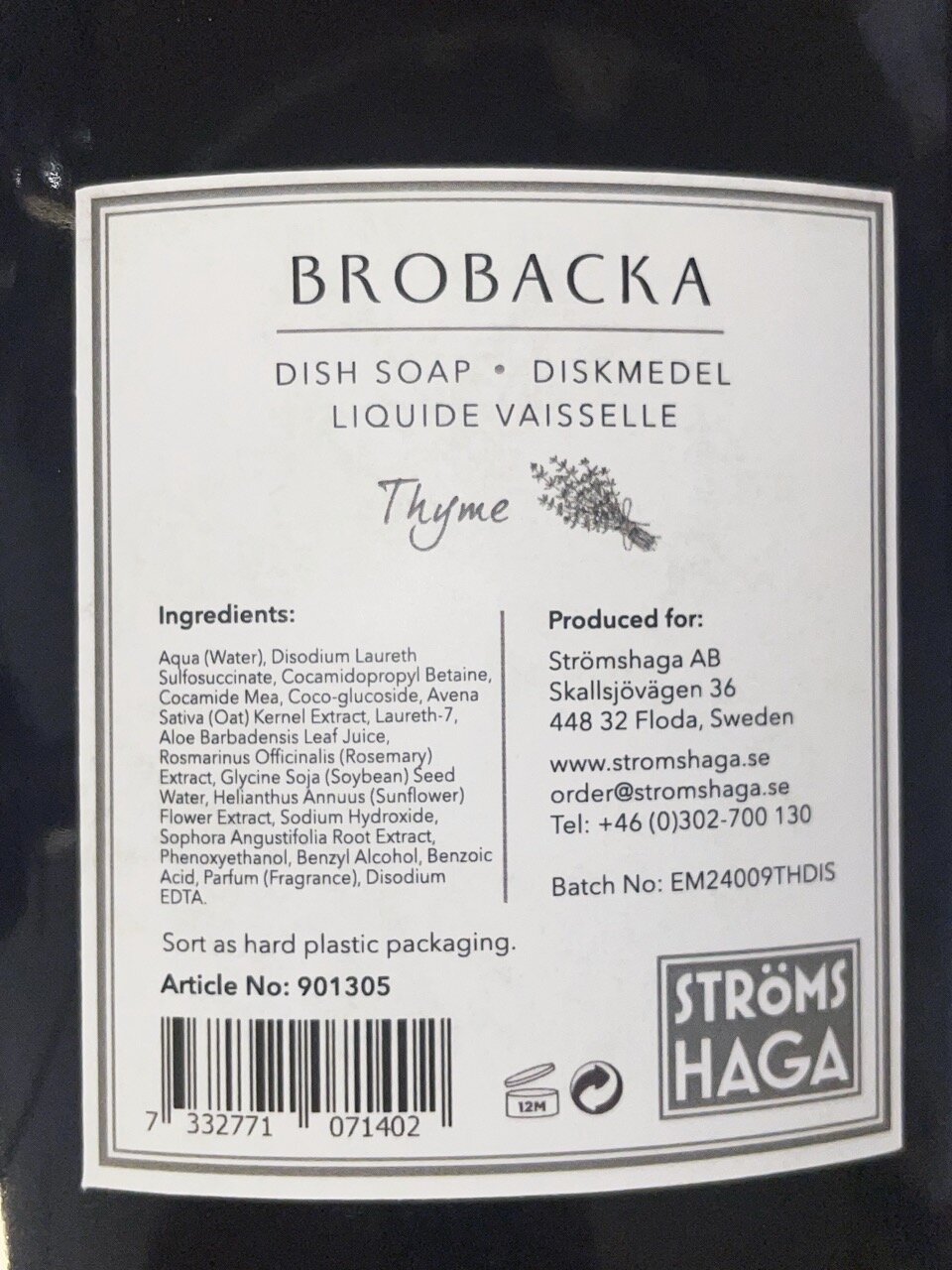 Dish Soap Brobacka Thyme