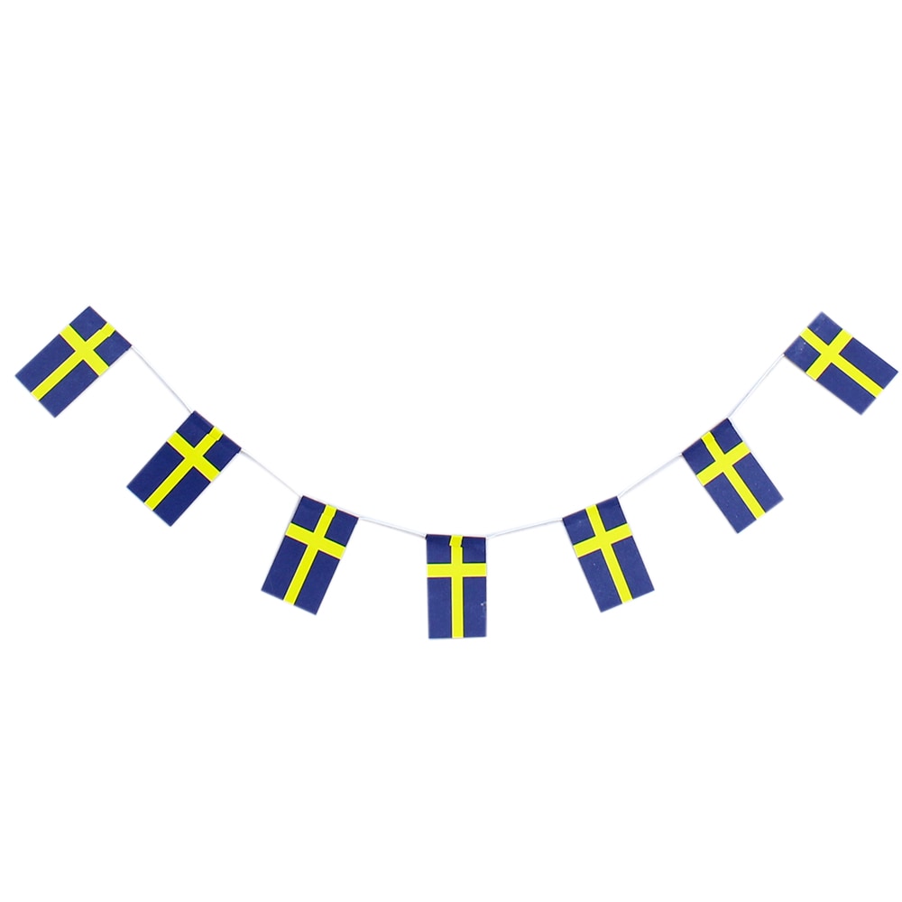 Garland Swedish Flags