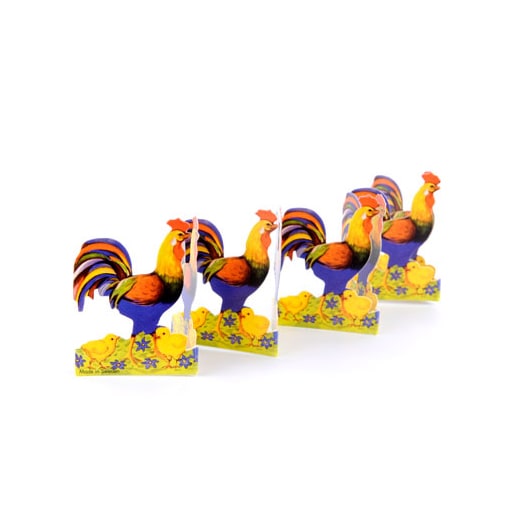 Fold Out Paper Row Rooster Mini